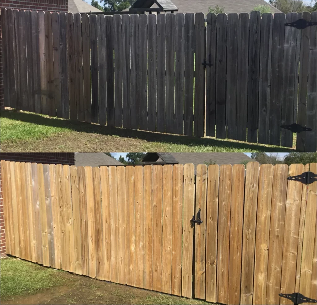 Soft Washing Fence Cleaning